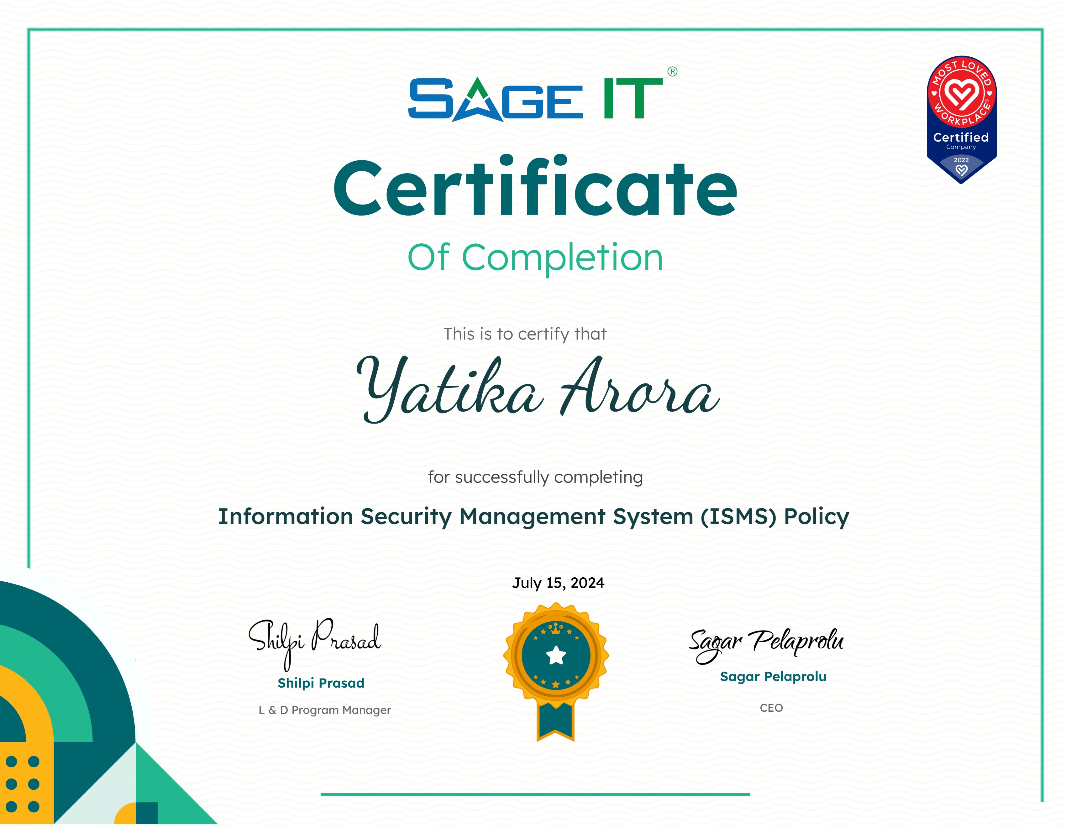 Information Security Management System (ISMS) Policy