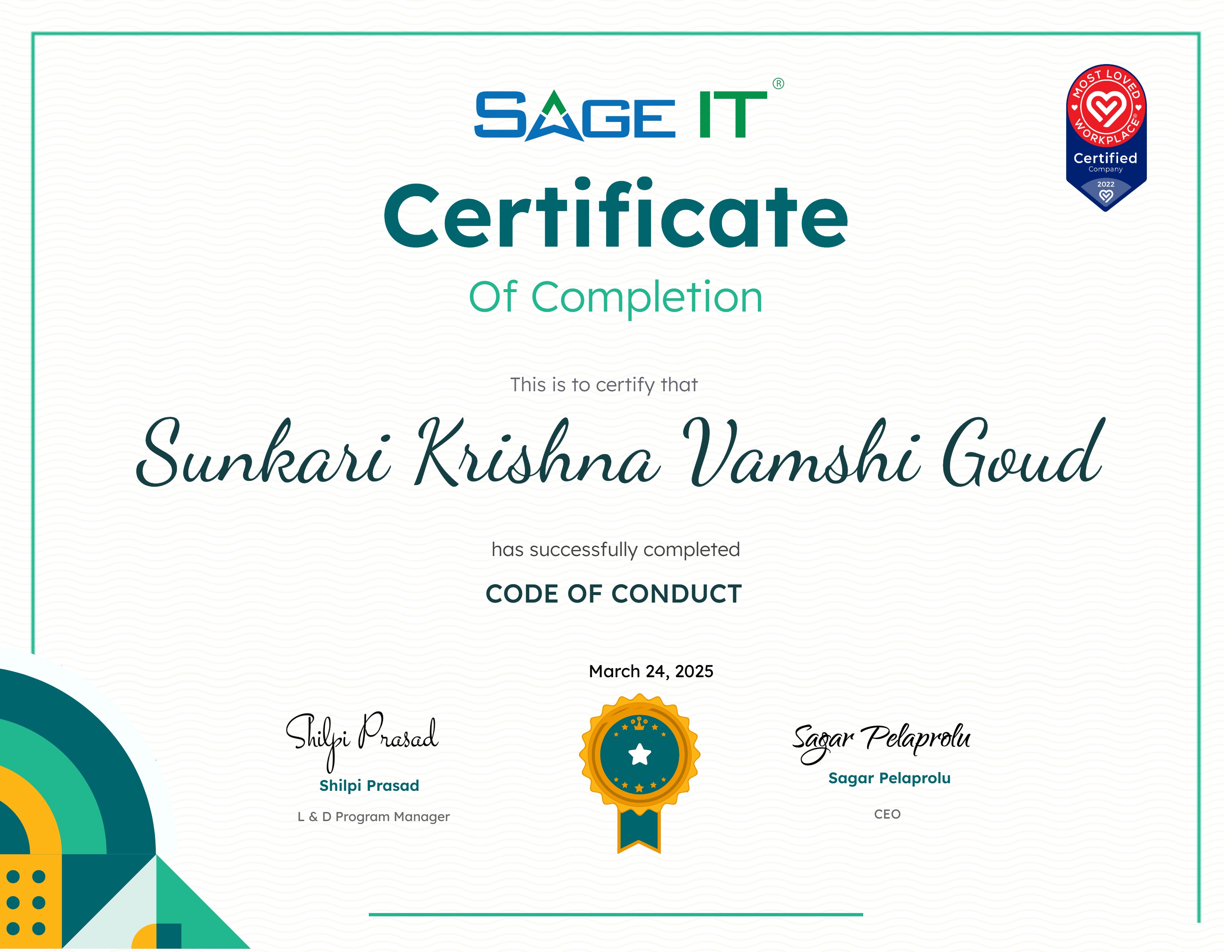 CODE OF CONDUCT