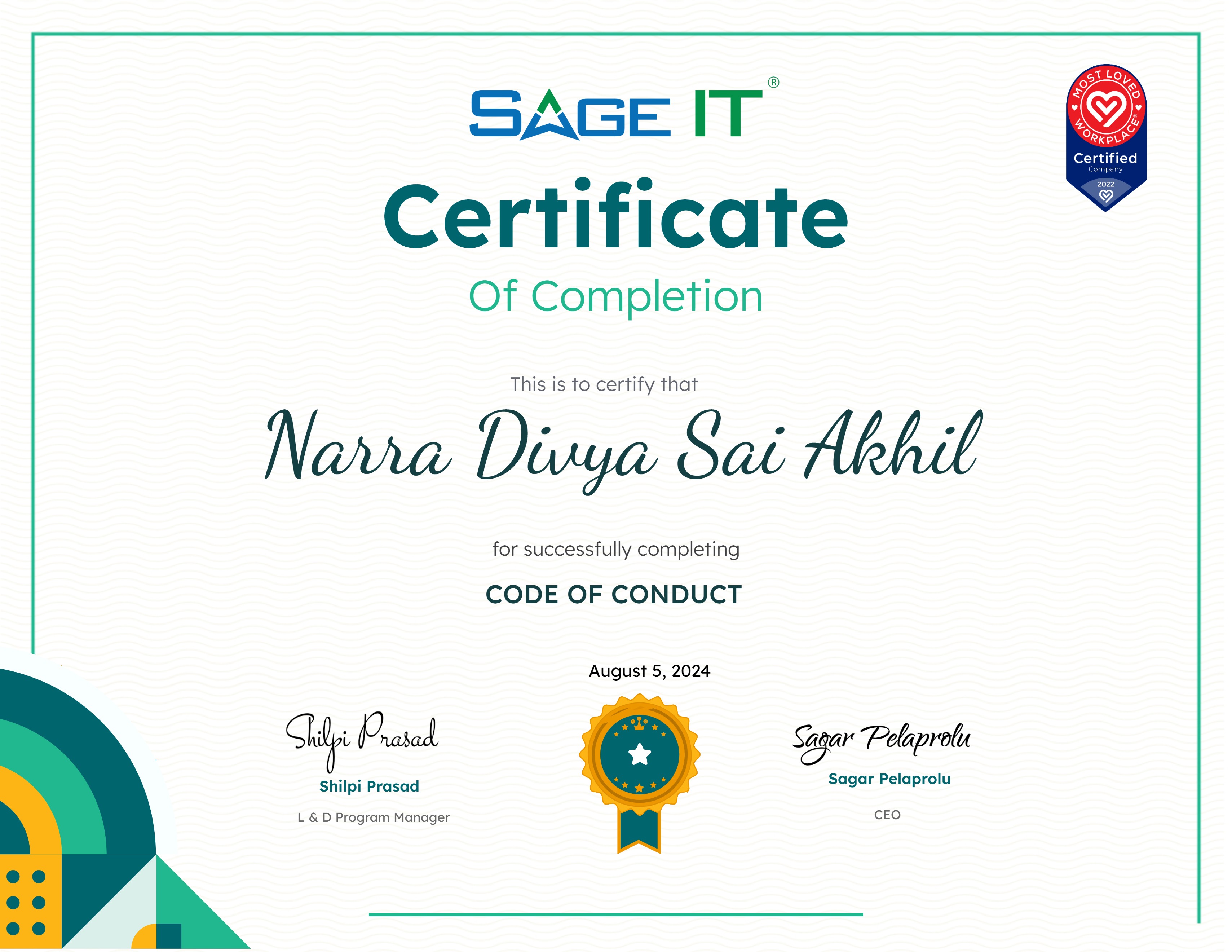 CODE OF CONDUCT